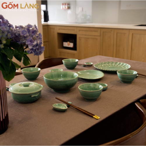 BỘ BÁT ĐĨA NGỌC SƯƠNG MAI: VẺ ĐẸP THANH TAO NÂNG TẦM KHÔNG GIAN ẨM THỰC